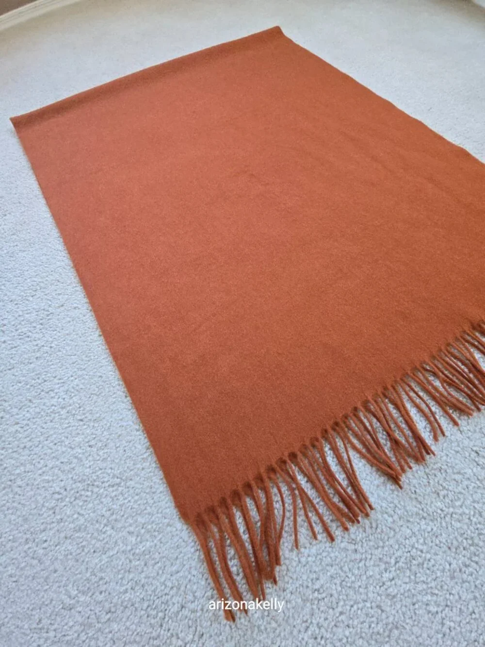 NWT tbco Lambswool Rust Scarf Scotland